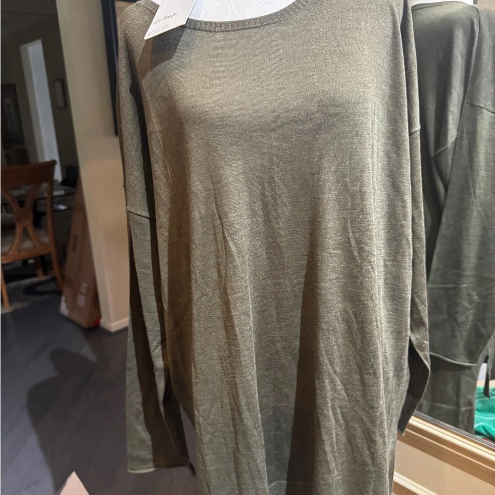 Eileen Fisher Caper Olive Green Women's‎ Sweater XL NWT